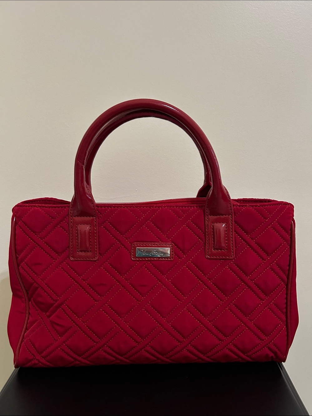 Vera Bradley Torga Red Quilted Top-Handle Tote NWOT
